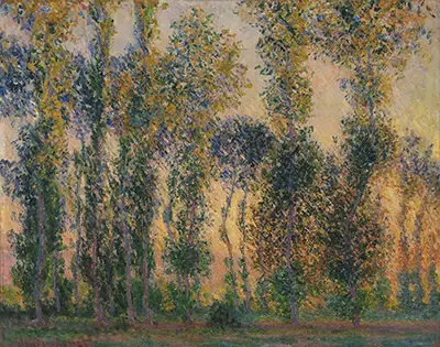 Poplars at Giverny, Sunrise, 1888 Claude Monet